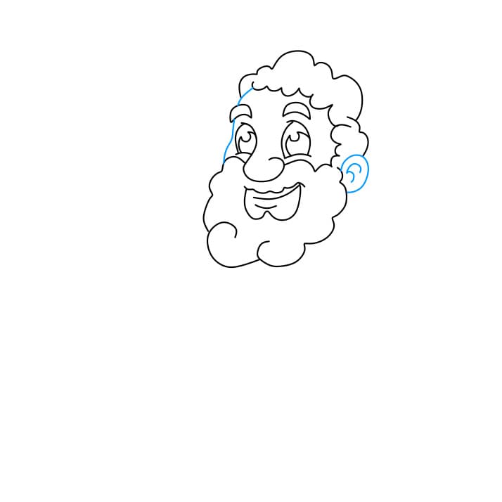 Hướng dẫn cách vẽ thần Jeus đơn giản và đẹp cho bé - Bước 3