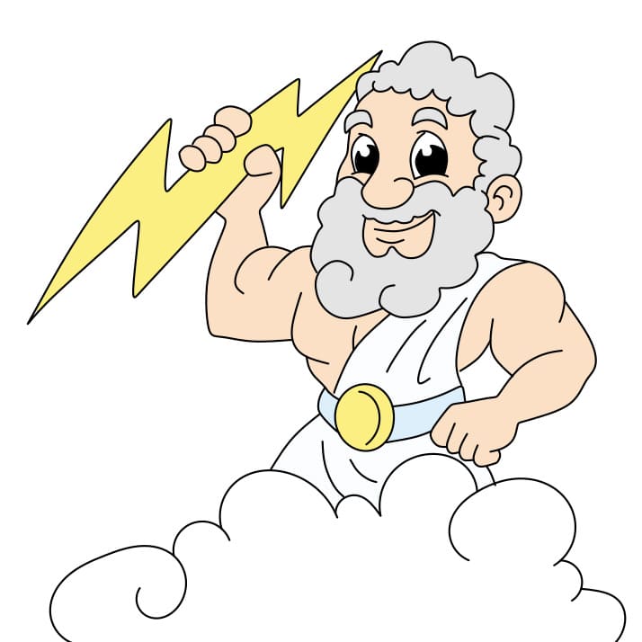 Hướng dẫn cách vẽ thần Jeus đơn giản và đẹp cho bé