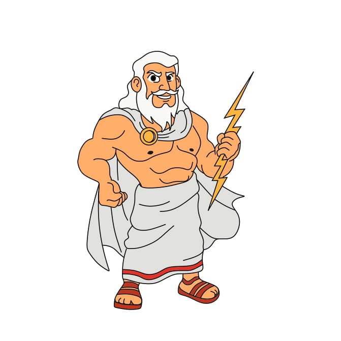 Cách vẽ thần Jeus