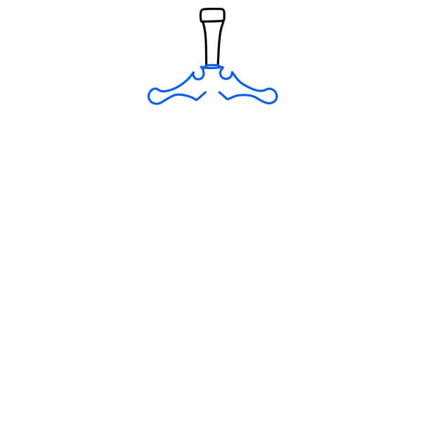 Hướng dẫn vẽ thanh kiếm hiệp sĩ - Bước 2