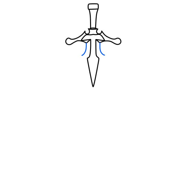 Hướng dẫn vẽ thanh kiếm hiệp sĩ - Bước 4