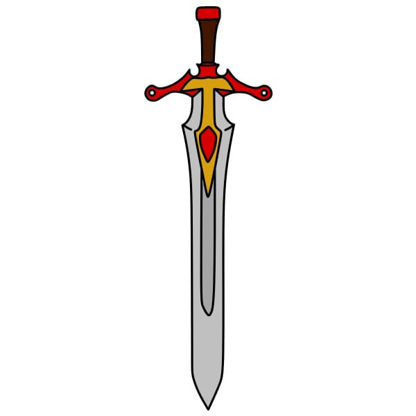Hướng dẫn vẽ thanh kiếm hiệp sĩ