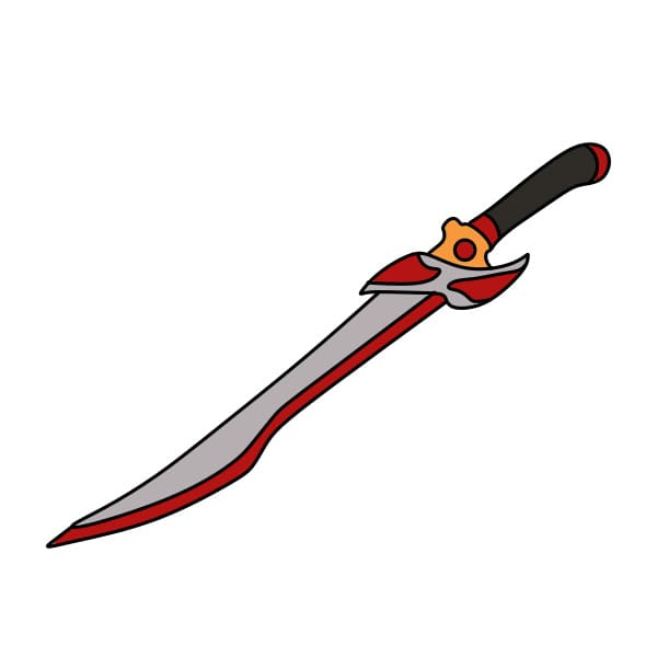 Hướng dẫn vẽ thanh đao dài