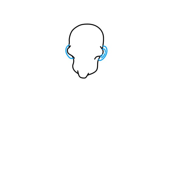 Hướng dẫn vẽ thây ma thật đáng sợ cho bé - Bước 3