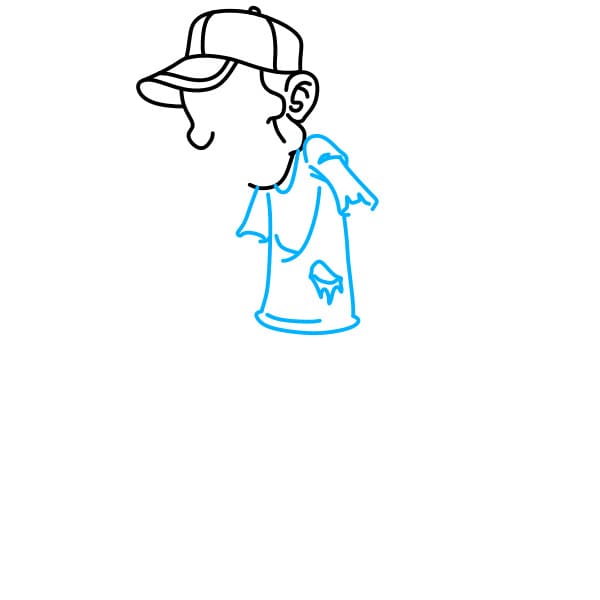 Hướng dẫn vẽ con thây ma sành điệu - Bước 4