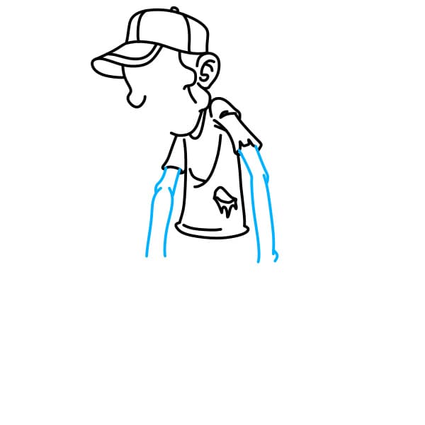 Hướng dẫn vẽ con thây ma sành điệu - Bước 5