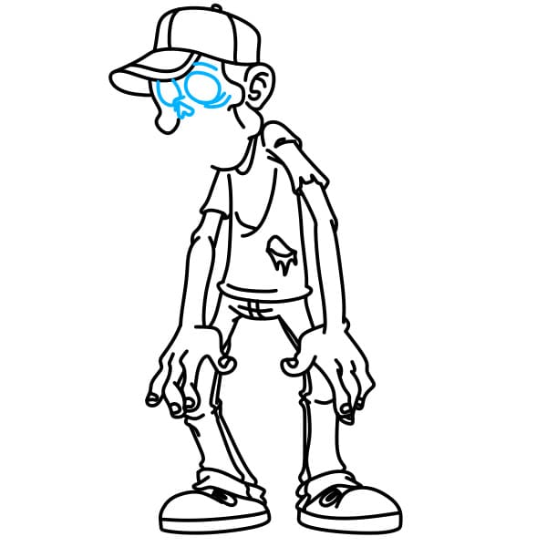 Hướng dẫn vẽ con thây ma sành điệu - Bước 8