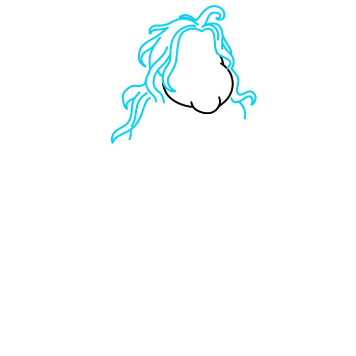 Hướng dẫn vẽ thây ma bị béo phì - Bước 2