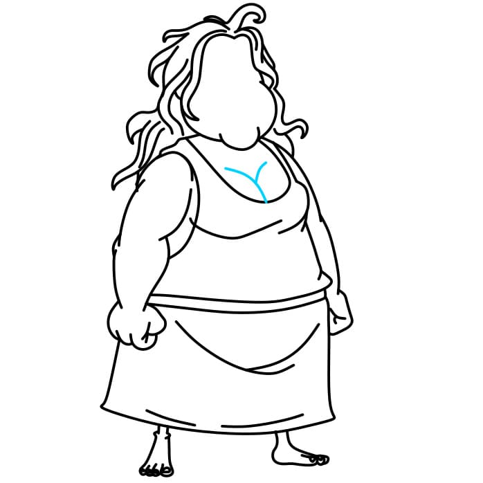 Hướng dẫn vẽ thây ma bị béo phì - Bước 6