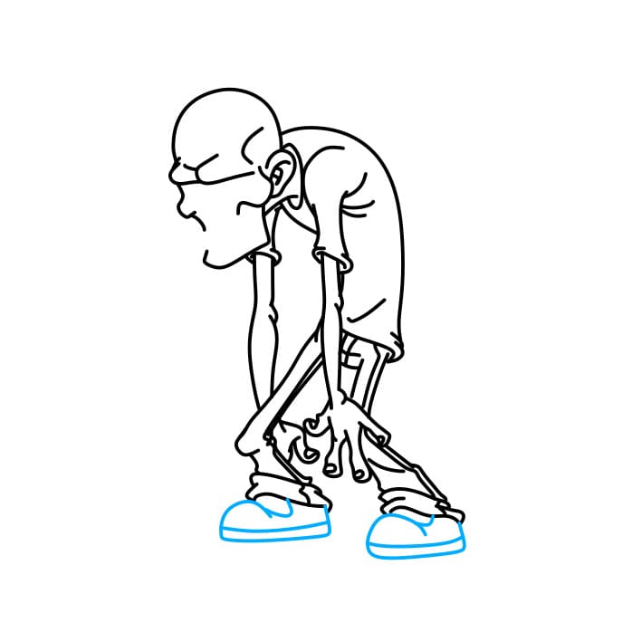 Hướng dẫn vẽ thây ma già nua - Bước 6