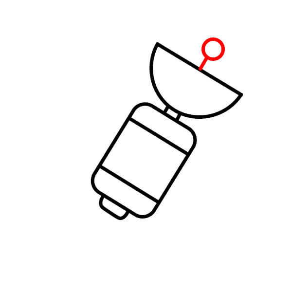 Hướng dẫn vẽ vệ tinh đơn giản dành cho người mới bắt đầu - Hoàn thiện ăng-ten vệ tinh