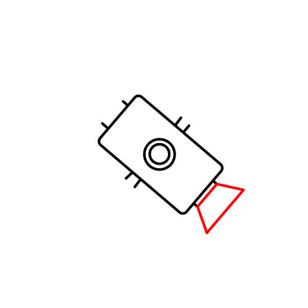 Hướng dẫn vẽ vệ tinh từng bước cho trẻ em - Ống xả/Camera