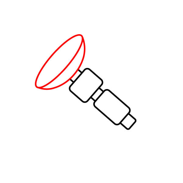 Học cách vẽ một vệ tinh thật ngầu – Bài học vẽ thú vị - Bắt đầu vẽ ăng-ten