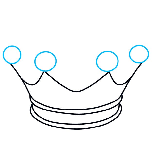 Hướng dẫn vẽ vương miện đơn giản và đẹp cho bé - Bước 3