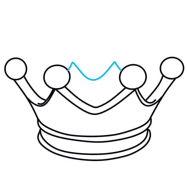 Hướng dẫn vẽ vương miện đơn giản và đẹp cho bé - Bước 5