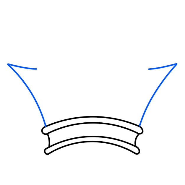 Hướng dẫn vẽ chiếc vương miện - Bước 2