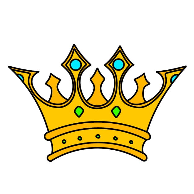 Hướng dẫn vẽ chiếc vương miện