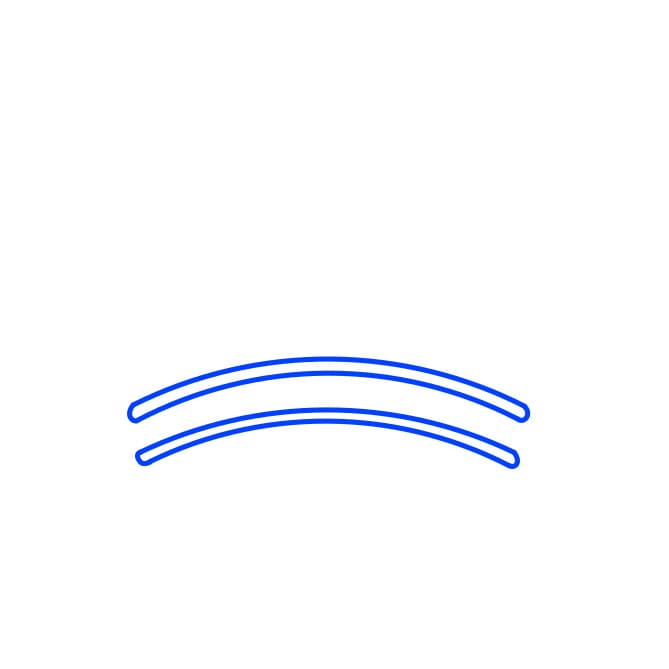 Hướng dẫn vẽ vương miện - Bước 1