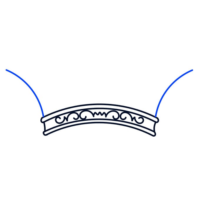 Hướng dẫn vẽ vương miện - Bước 3