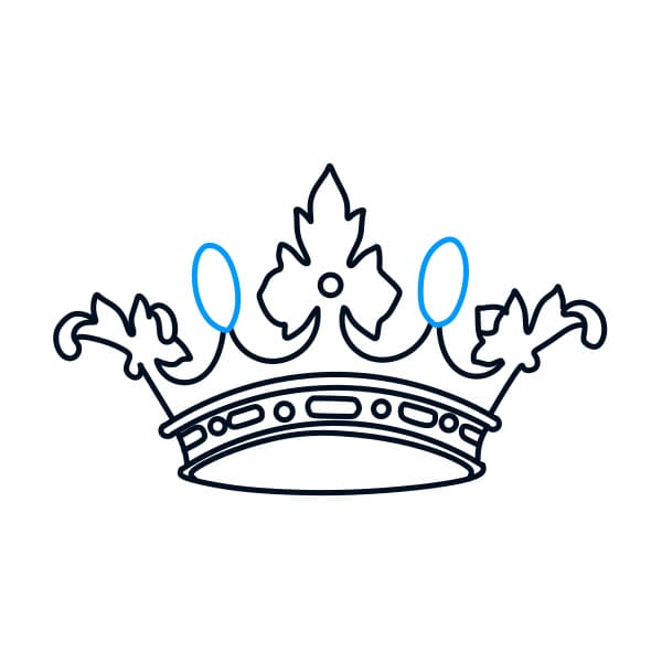 Hướng dẫn vẽ cái vương miện - Bước 4