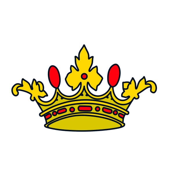 Hướng dẫn vẽ cái vương miện - Bước 5