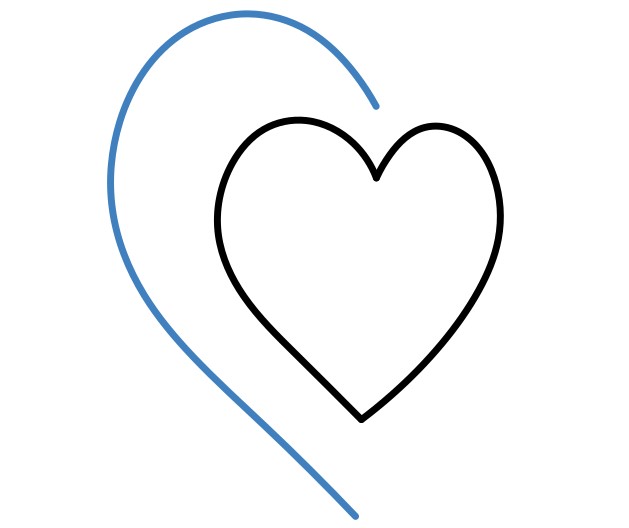 Hướng dẫn vẽ 3d trái tim hình khối màu xanh - Bước 3