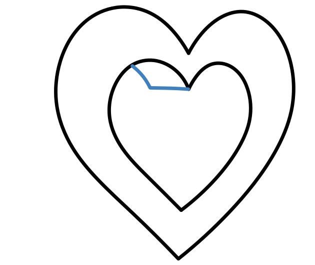 Hướng dẫn vẽ 3d trái tim hình khối màu xanh - Bước 5