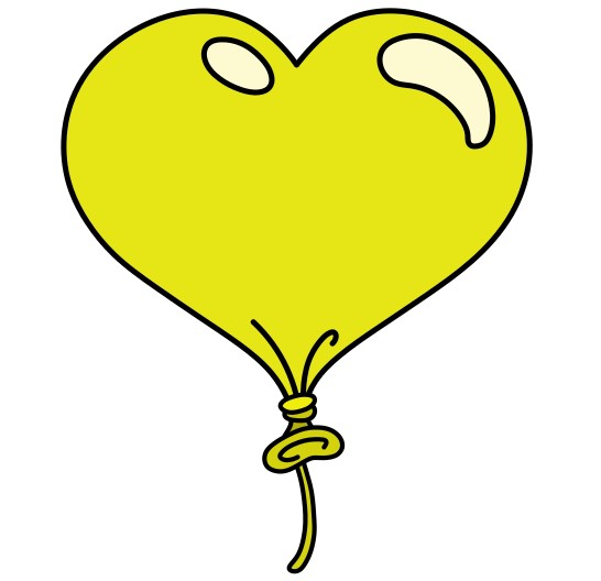 Hướng dẫn vẽ cái bóng bay hình trái tim 3d