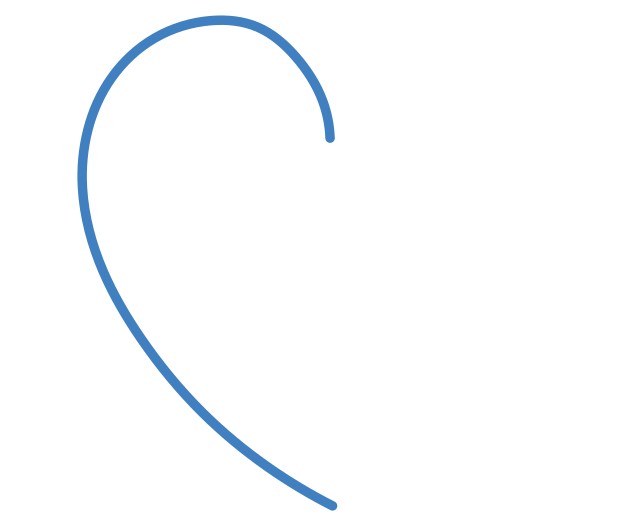 Hướng dẫn vẽ trái tim 3d màu đỏ tuyệt đep - Bước 1