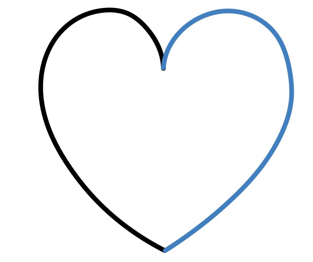 Hướng dẫn vẽ trái tim 3d màu đỏ tuyệt đep - Bước 2