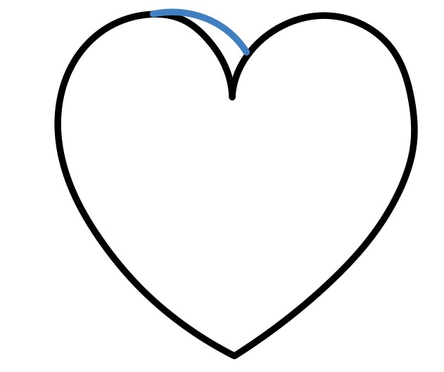 Hướng dẫn vẽ trái tim 3d màu đỏ tuyệt đep - Bước 3