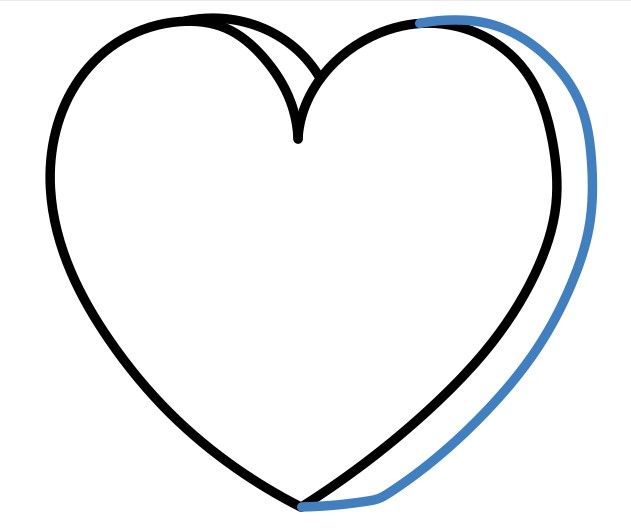 Hướng dẫn vẽ trái tim 3d màu đỏ tuyệt đep - Bước 4