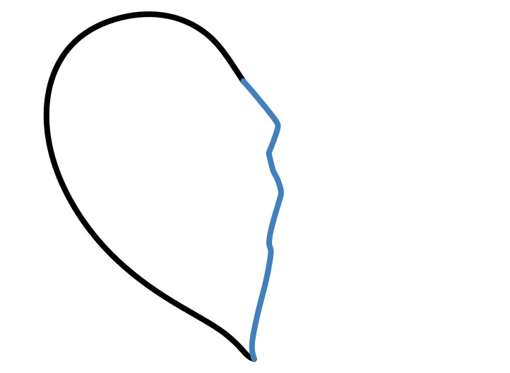 Hướng dẫn vẽ trái tim tan vỡ 3d - Bước 2