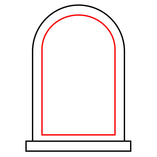 Cách vẽ Cửa Sổ từng bước cho trẻ em - Bước 3