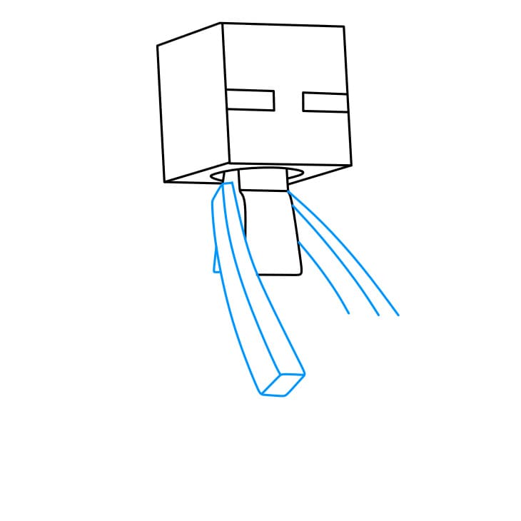 Hướng dẫn cách vẽ nhân vật Enderman đơn giản - Bước 4