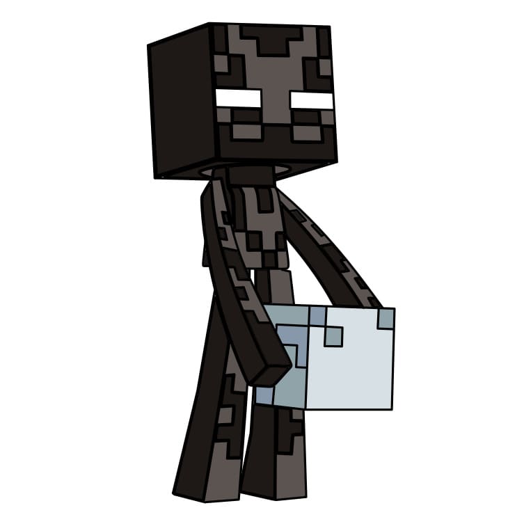 Hướng dẫn cách vẽ nhân vật Enderman đơn giản