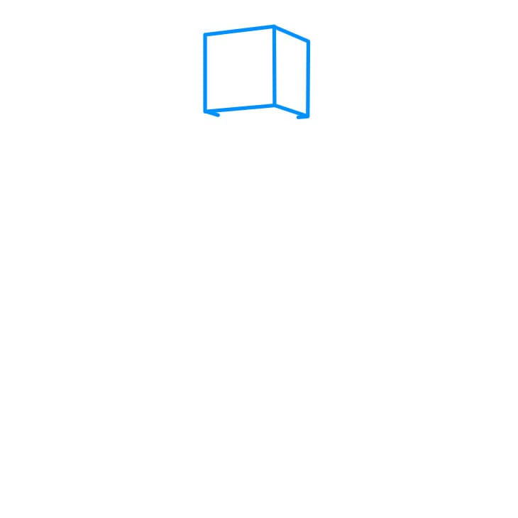 Hướng dẫn cách vẽ Enderman siêu ngầu - Bước 1