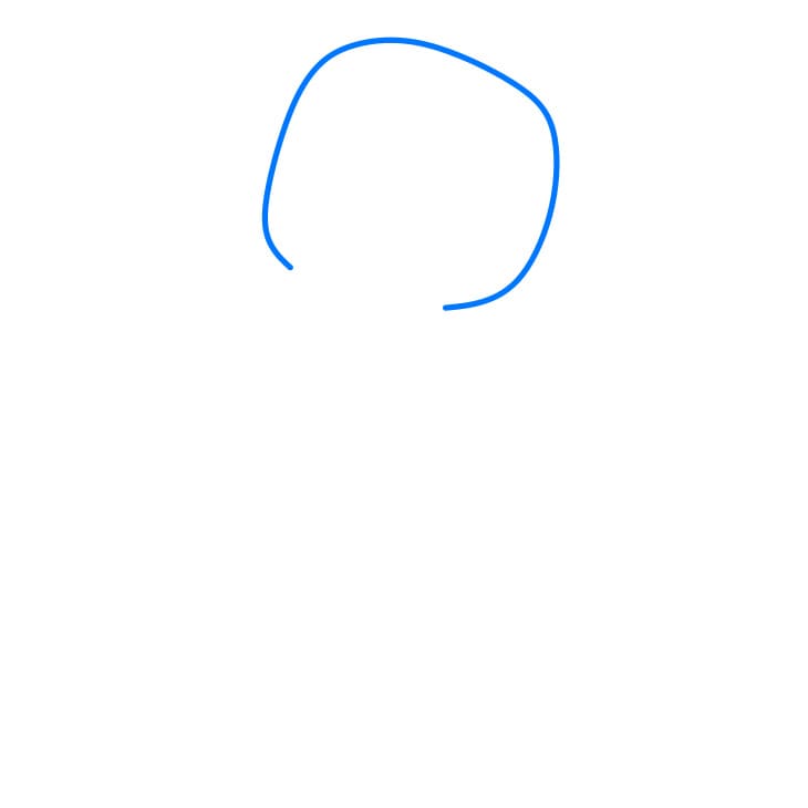 Hướng dẫn cách vẽ Enderman đáng yêu cho bé - Bước 1