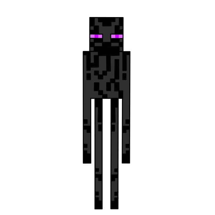 Cách vẽ Enderman