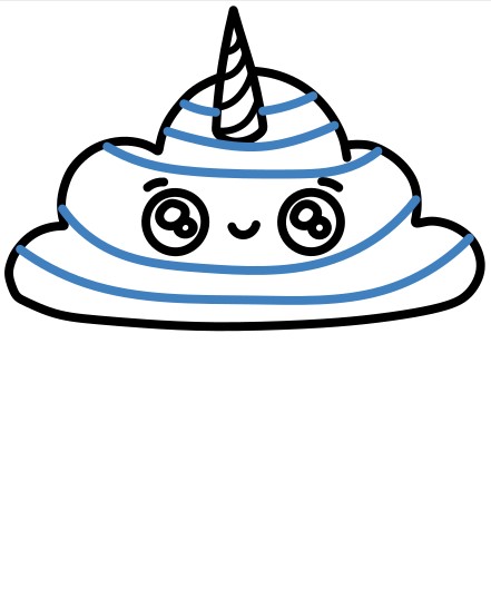 Hướng dẫn vẽ mây mưa cầu vồng. - Bước 6