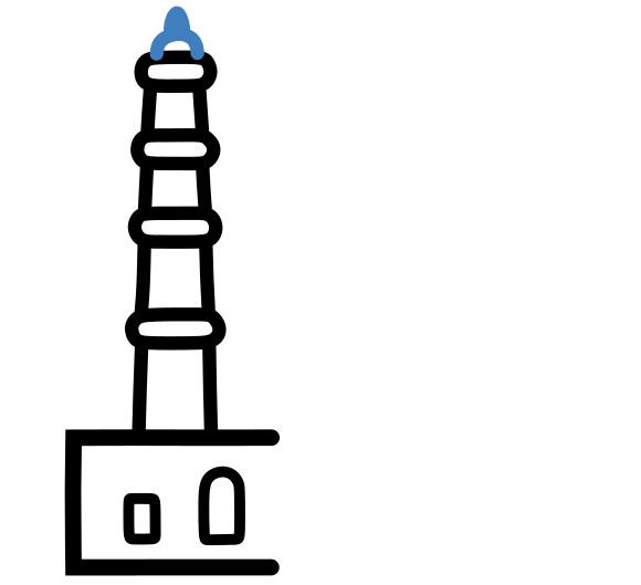 Hướng dẫn vẽ tháp Qutb Minar đơn giản. - Bước 6