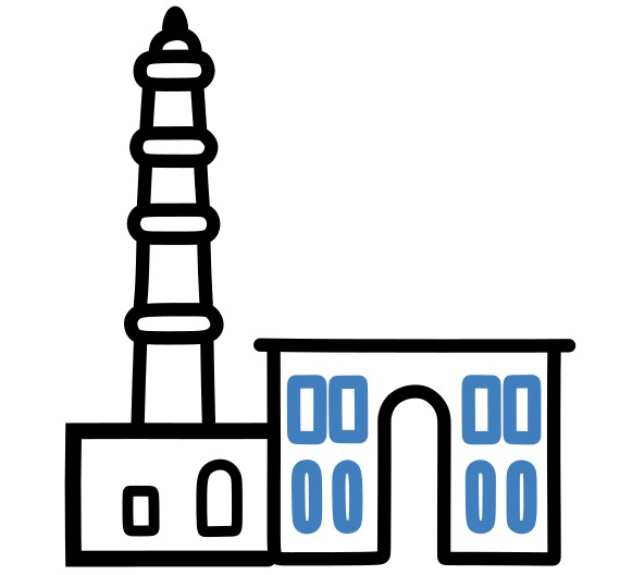 Hướng dẫn vẽ tháp Qutb Minar đơn giản. - Bước 8