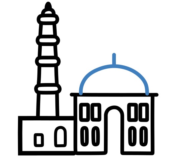 Hướng dẫn vẽ tháp Qutb Minar đơn giản. - Bước 9