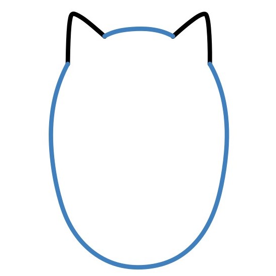 Hướng dẫn vẽ mặt nạ cáo. - Bước 2