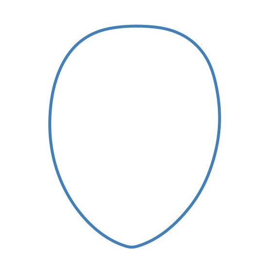 Hướng dẫn vẽ mặt nạ nghệ thuật. - Bước 1