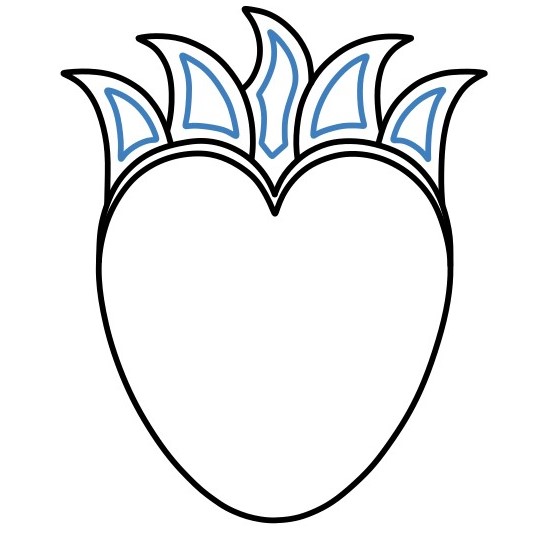 Hướng dẫn vẽ mặt nạ lễ hội. - Bước 4