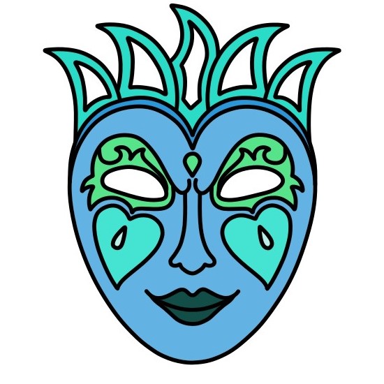 Hướng dẫn vẽ mặt nạ lễ hội.