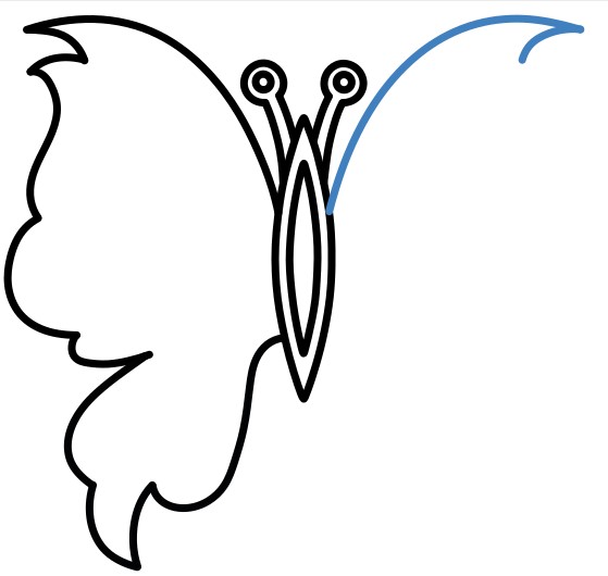 Hướng dẫn vẽ mặt nạ bướm. - Bước 4