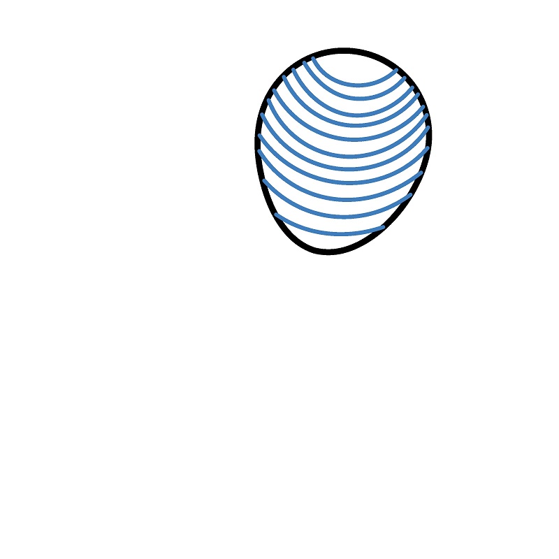 Hướng dẫn vẽ chùm bóng bay đơn giản. - Bước 2