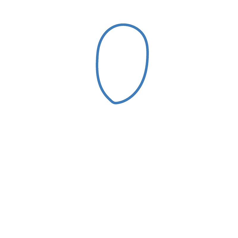 Hướng dẫn vẽ chùm bóng bay nhiều màu sắc. - Bước 1